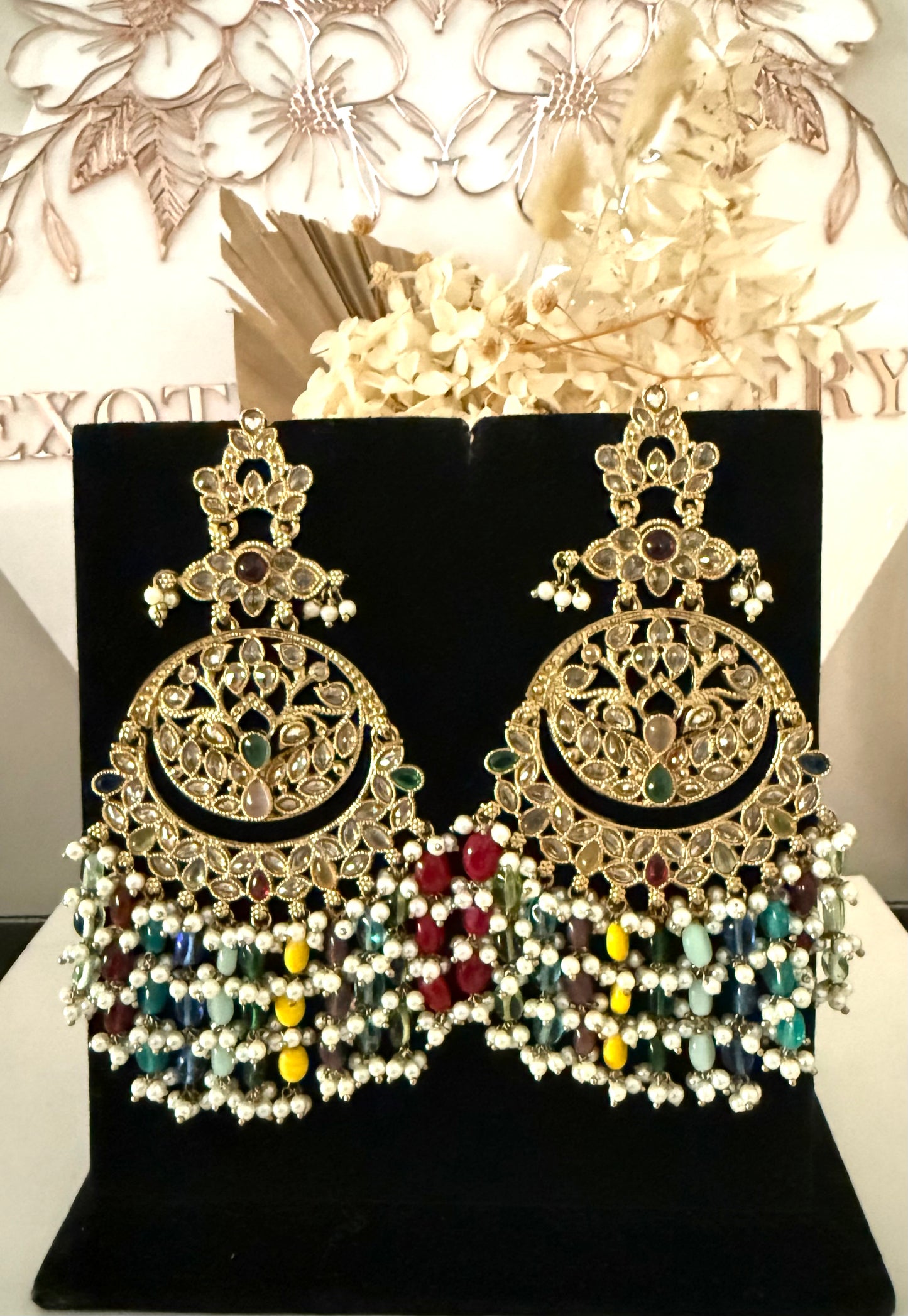 Multi Colour Oversized Earrings