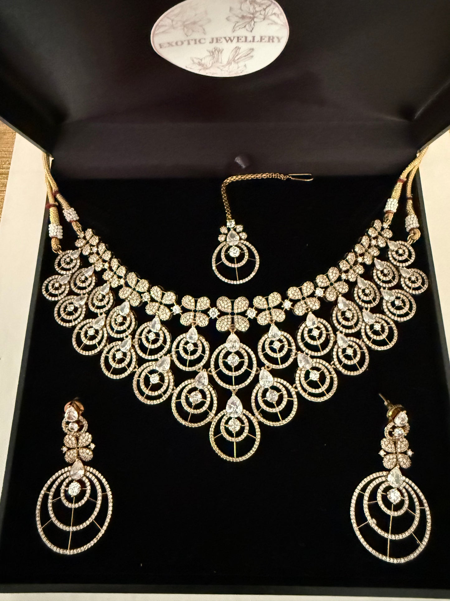 Gold American Diamond (AD) Set