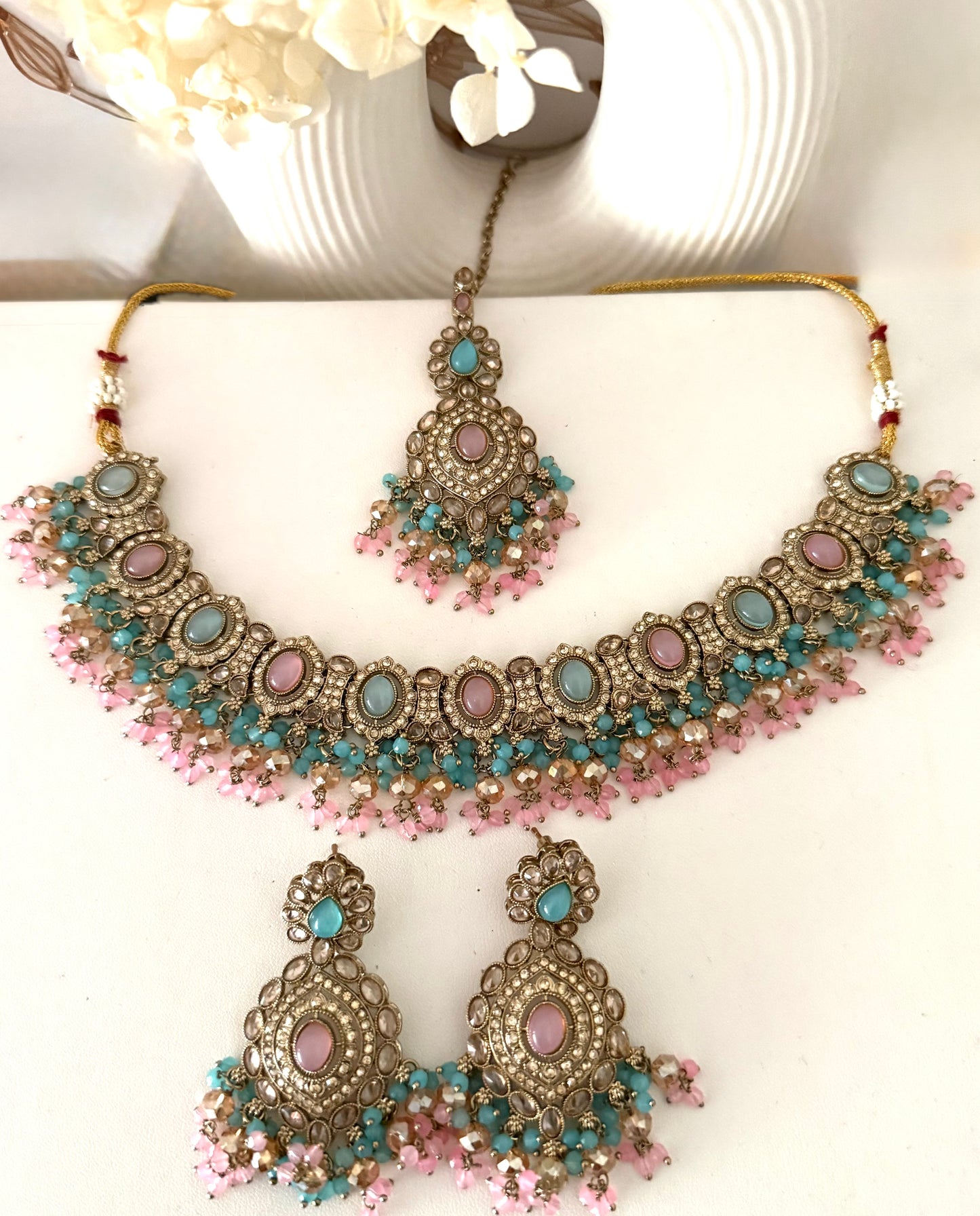 Two Tone Necklace Set