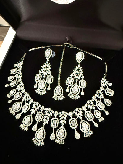 Silver American Diamond (AD) Set