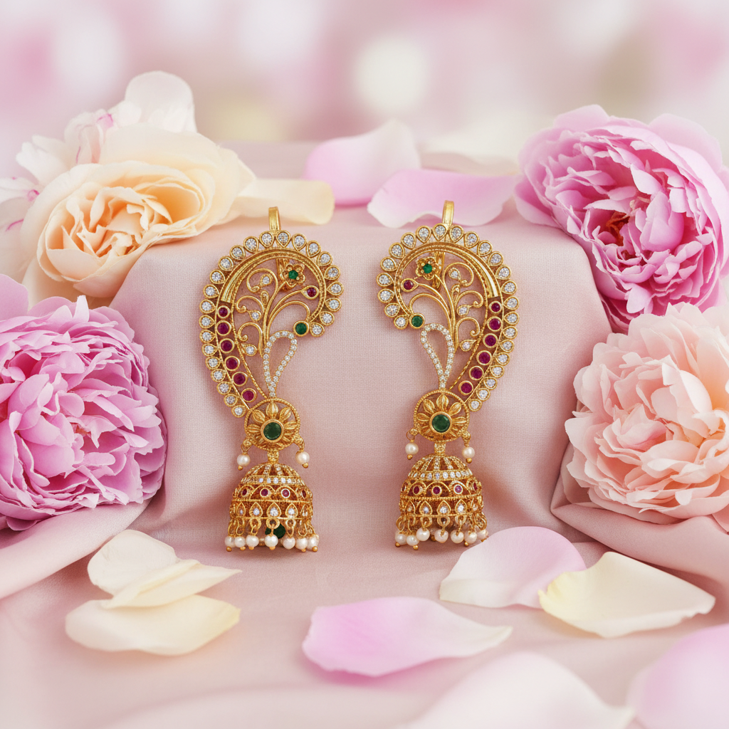 Gold Earcuff Jhumka