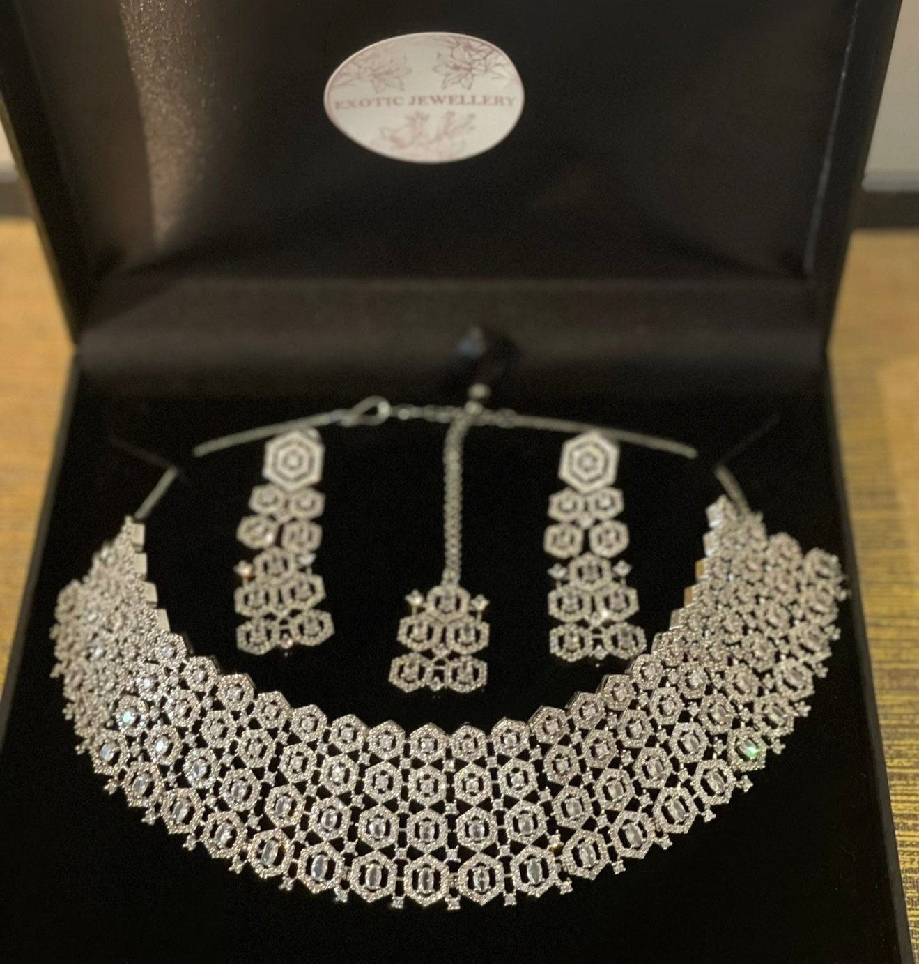 Silver American Diamond (AD) Set
