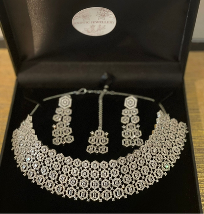 Silver American Diamond (AD) Set