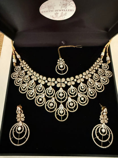 Gold American Diamond (AD) Set