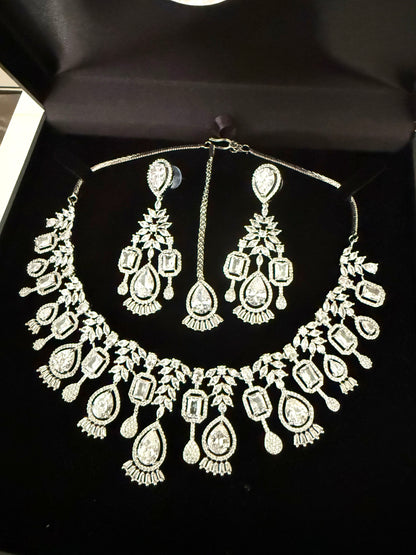 Silver American Diamond (AD) Set