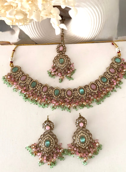 Two Tone Necklace Set