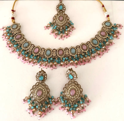 Two Tone Necklace Set