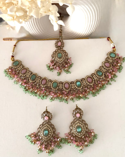 Two Tone Necklace Set