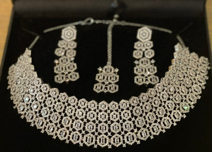 Silver American Diamond (AD) Set