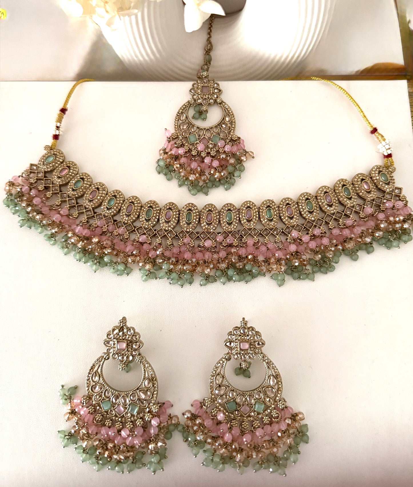 Two Tone Necklace Set