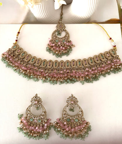 Two Tone Necklace Set