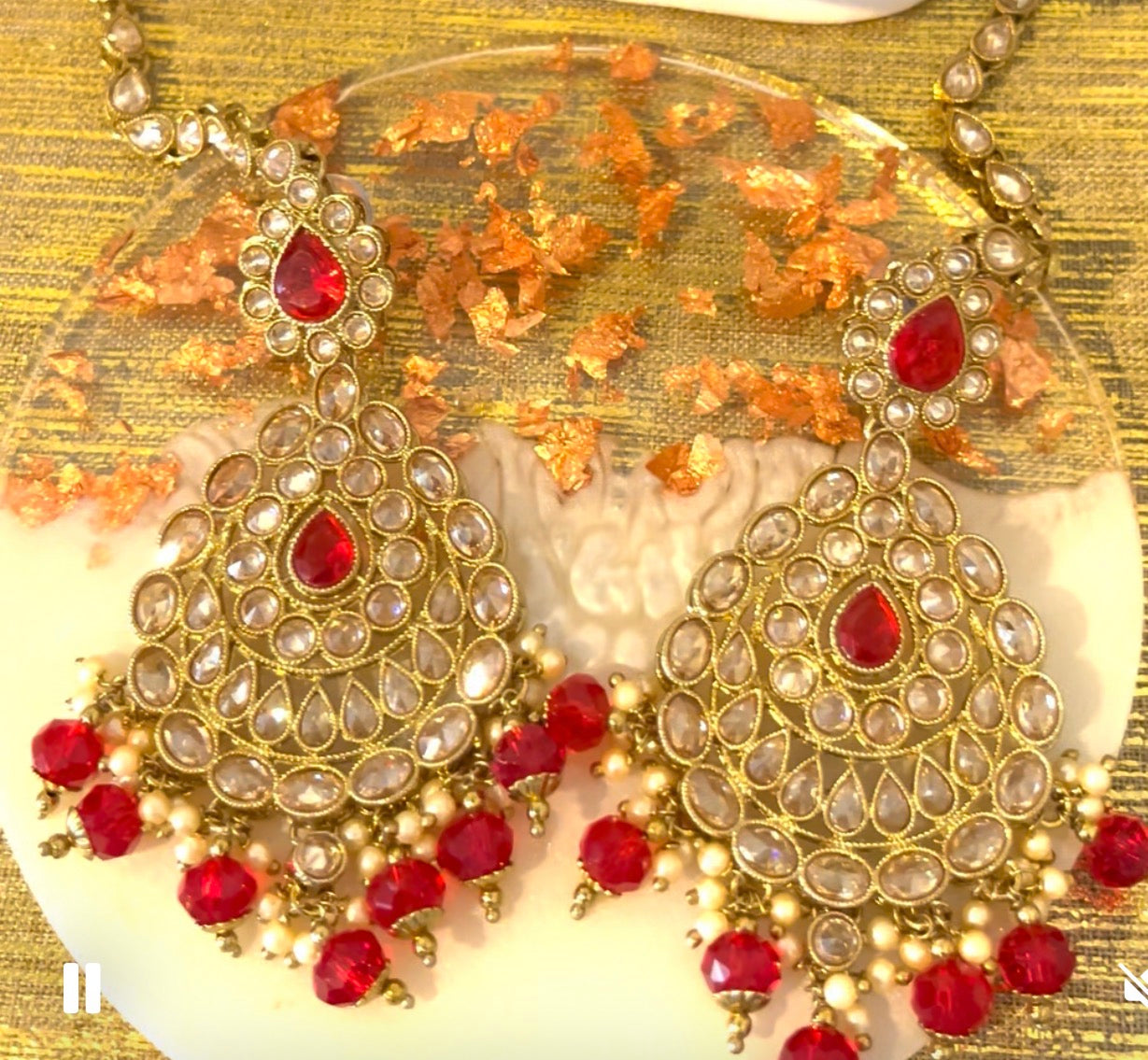 Two Layered Bridal Choker Set