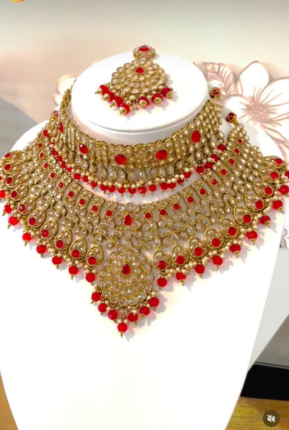 Two Layered Bridal Choker Set