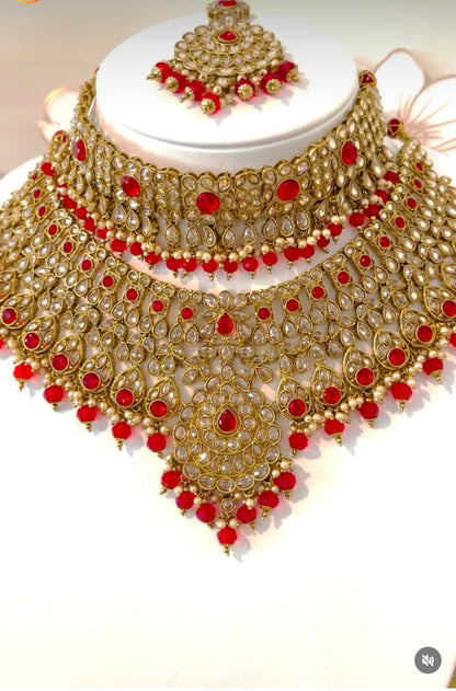 Two Layered Bridal Choker Set