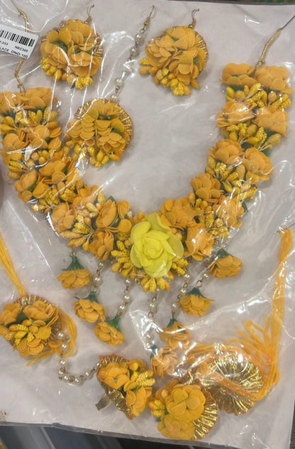 Yellow Floral Jewellery