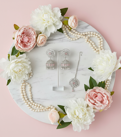 American Diamond Earrings Set - Updated Background