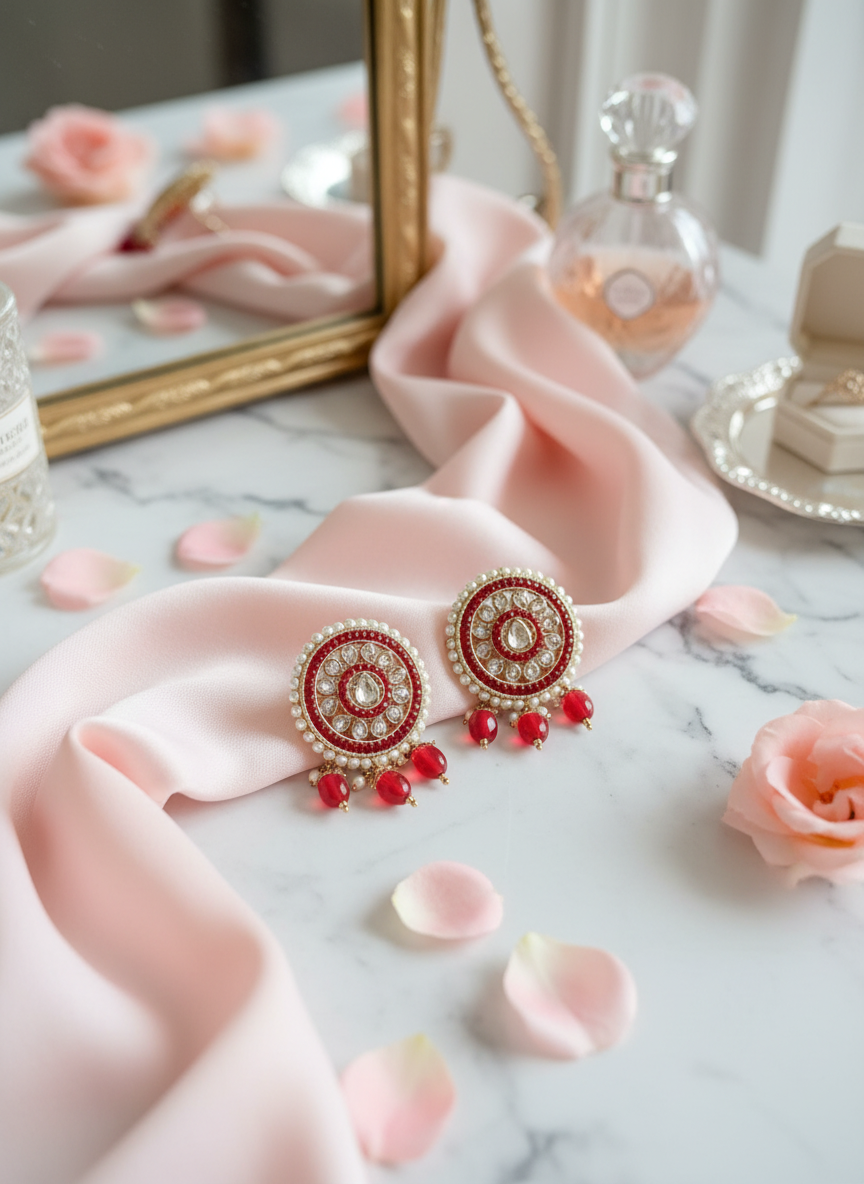 Artful styling with draped silk