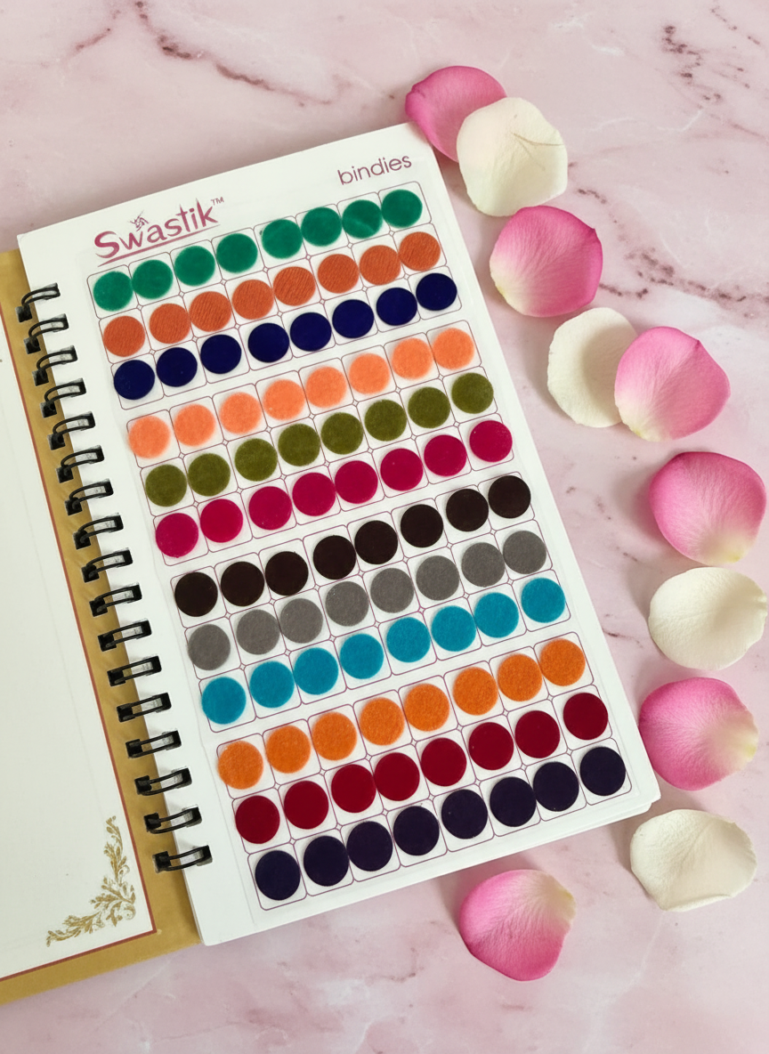 Bindi Book Interior with Rose Petals