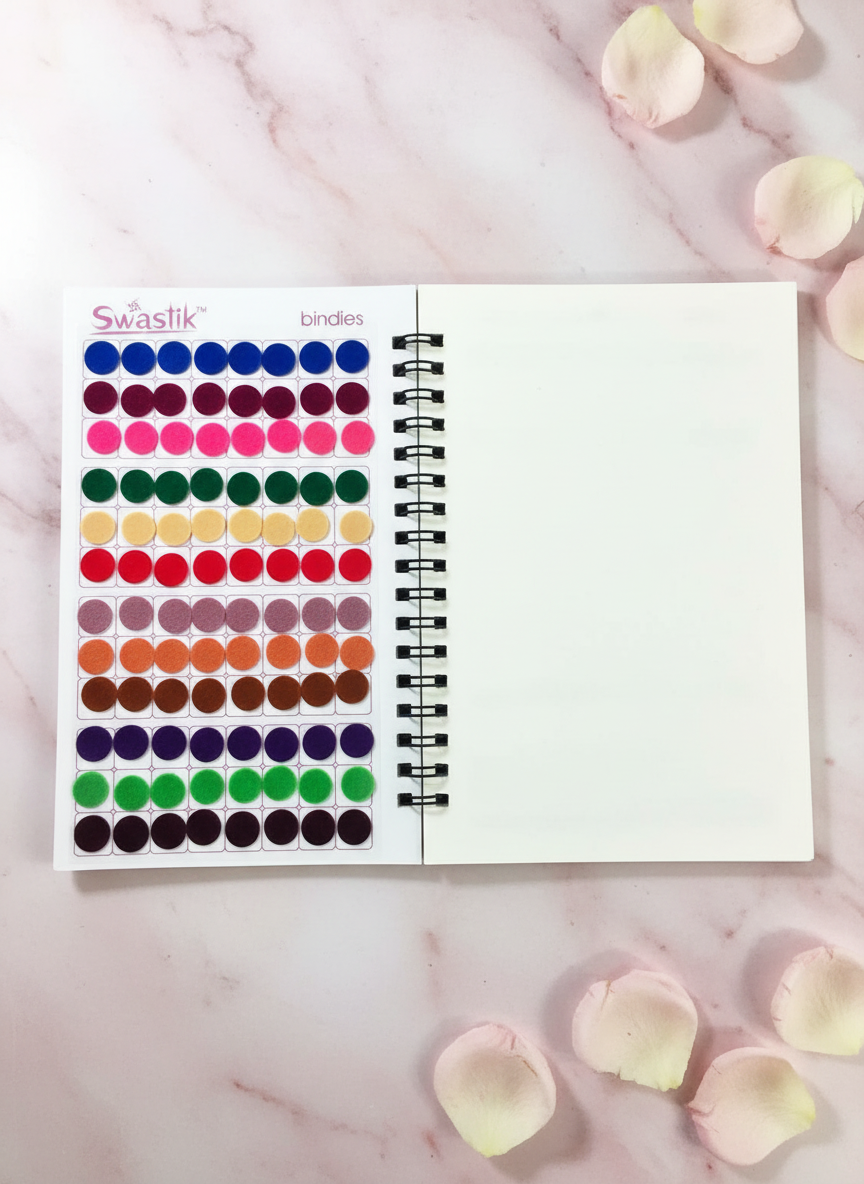 Bindi Book Interior with Rose Petals