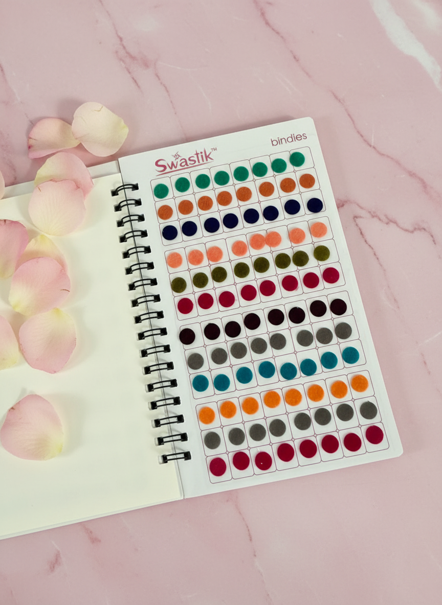 Bindi Book with Rose Petals