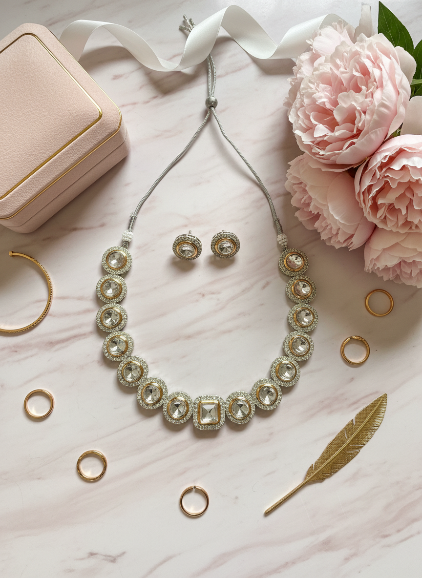 Blush Pink Marble with Florals