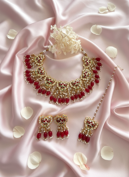 Blush silk fabric styling