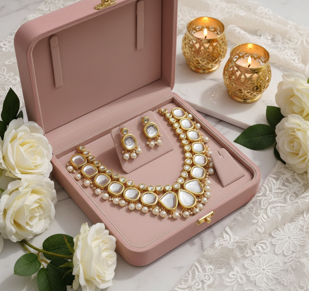 Blush velvet with candlelight