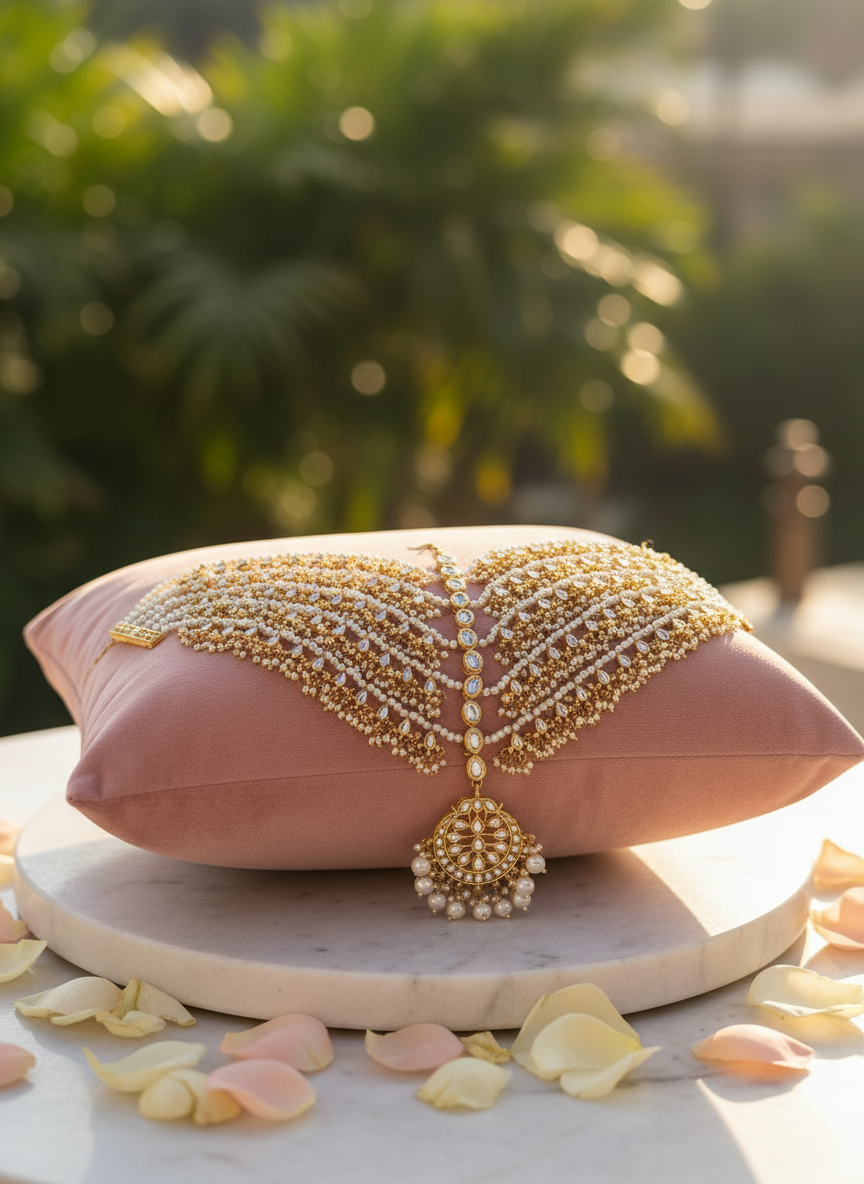 Blush velvet with rose petals