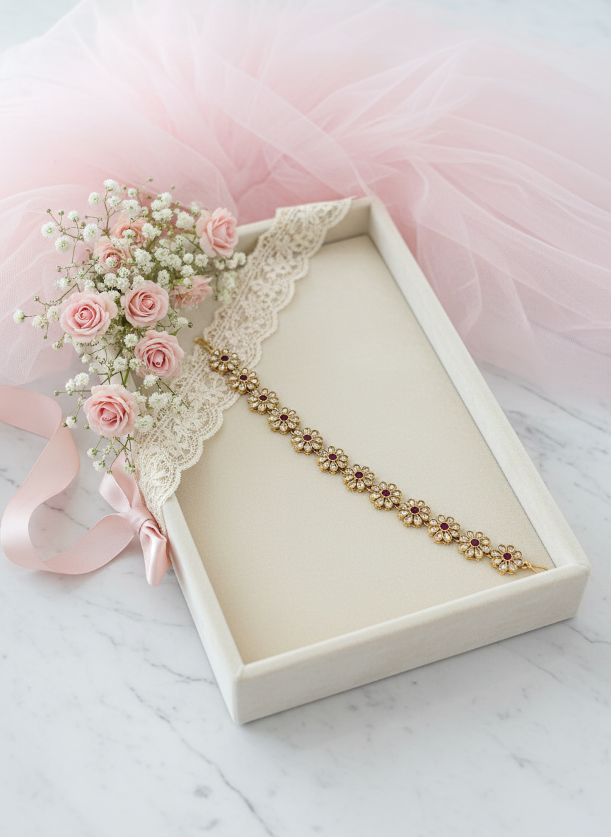 Bracelet with Baby's Breath
