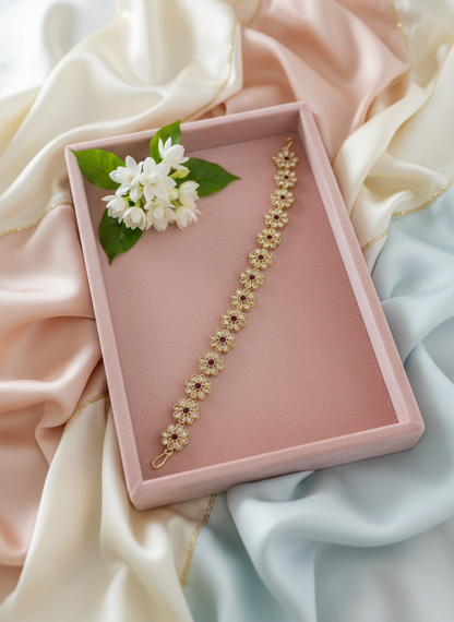 Bracelet with Orchids