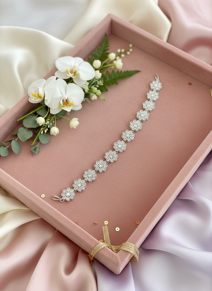 Bracelet with Orchids