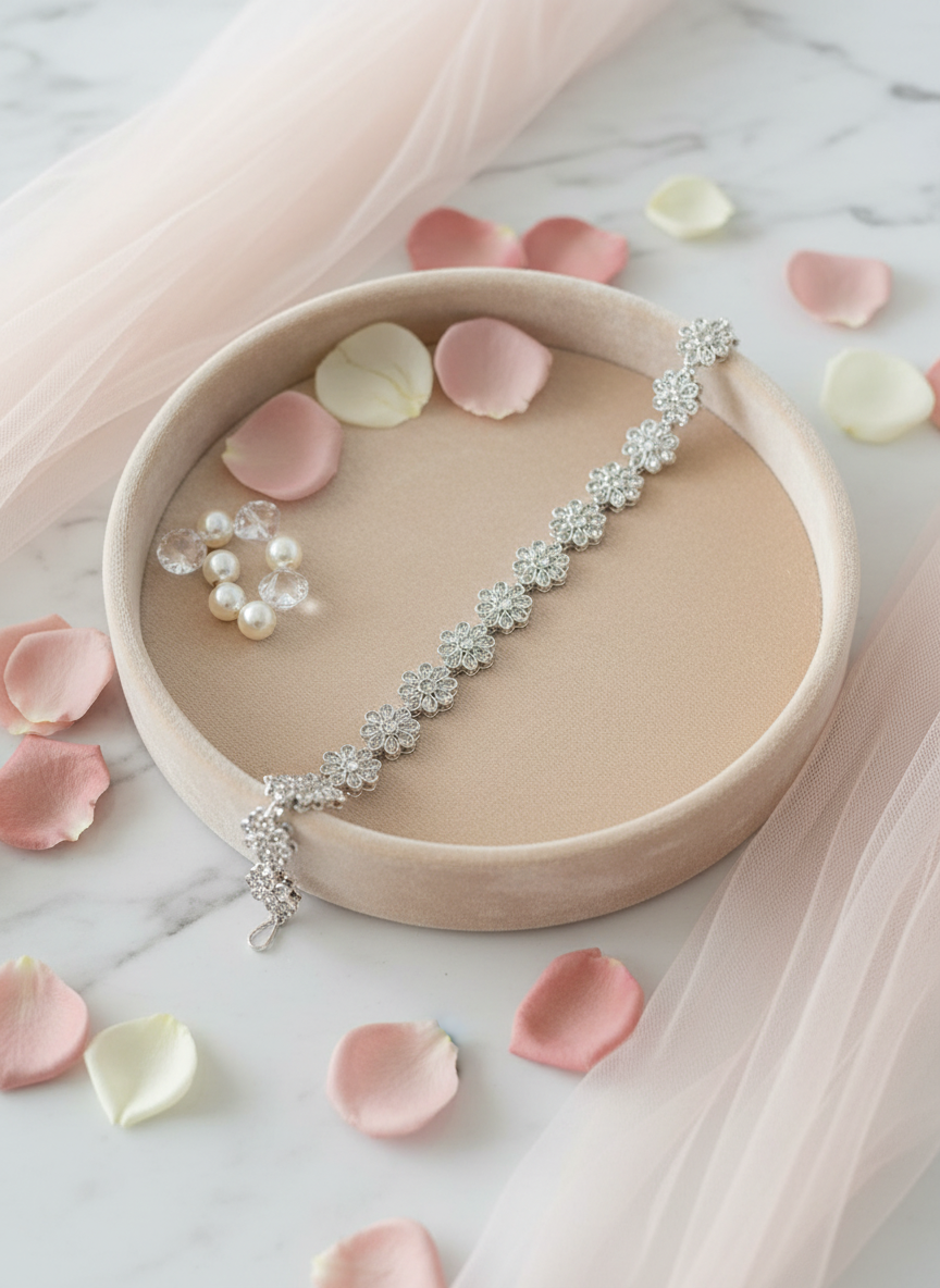 Bracelet with Rose Petals