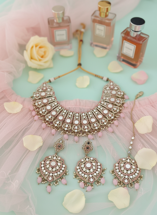 Bridal Set with Pink Tulle and Perfume