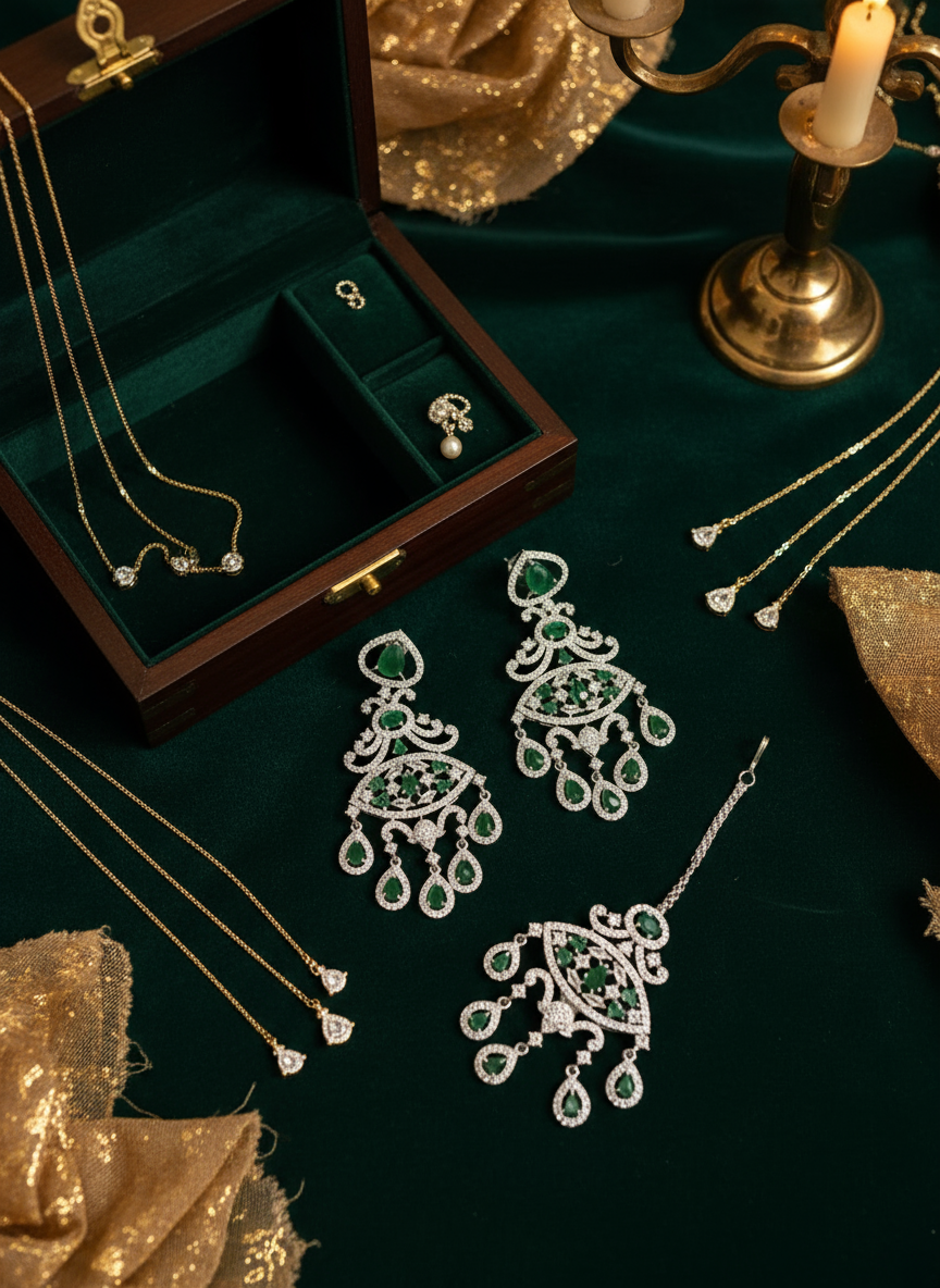 Champagne and gold velvet setup