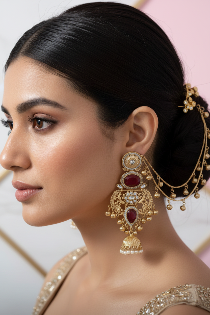 Close-up three-quarter view