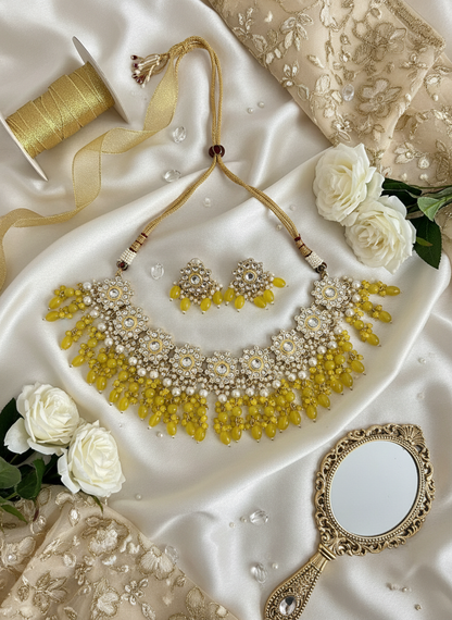 Cream Silk with Roses