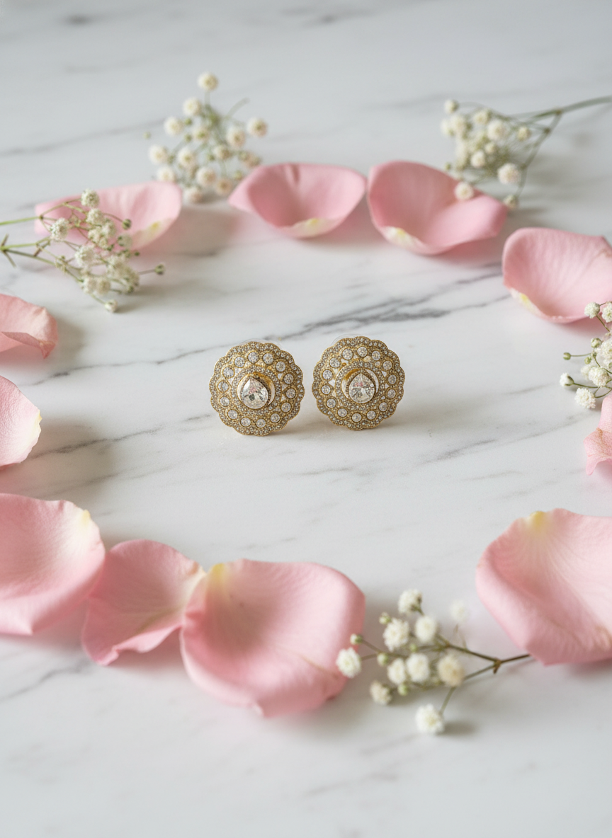 Crystal earrings artful styling
