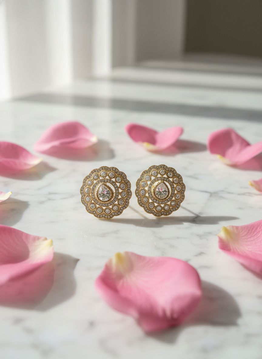 Crystal earrings minimalist