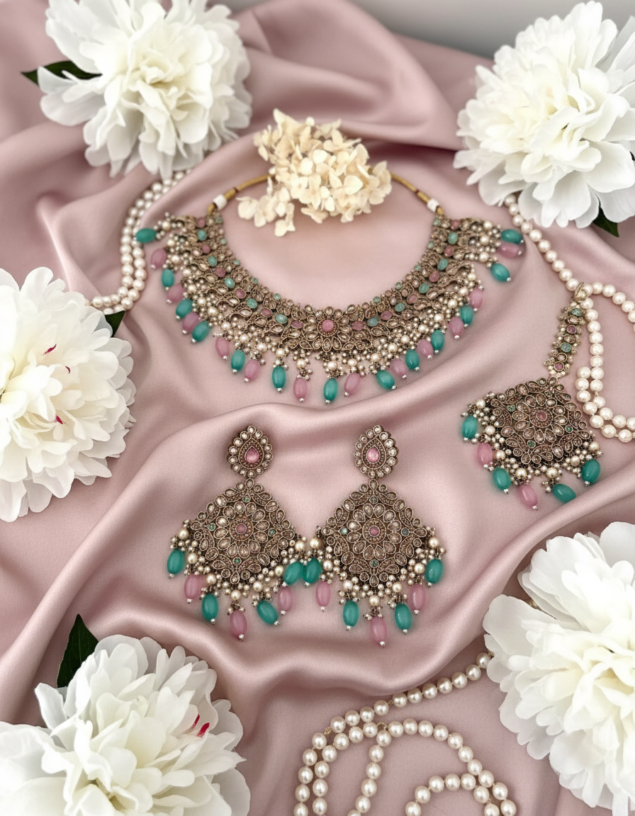 Dusty Rose Silk Display