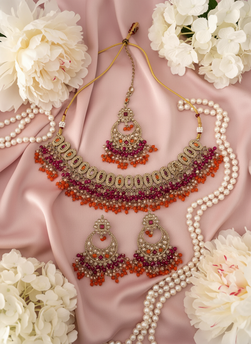 Dusty Rose Silk Display