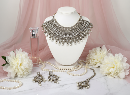 Gold Necklace Set - Romantic Blush Pink