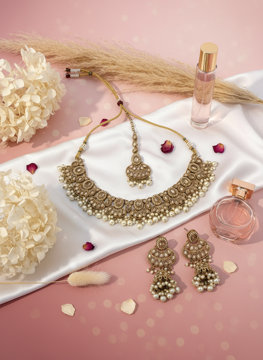 Gold Tone Necklace Set 2