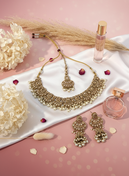 Gold Tone Necklace Set 2