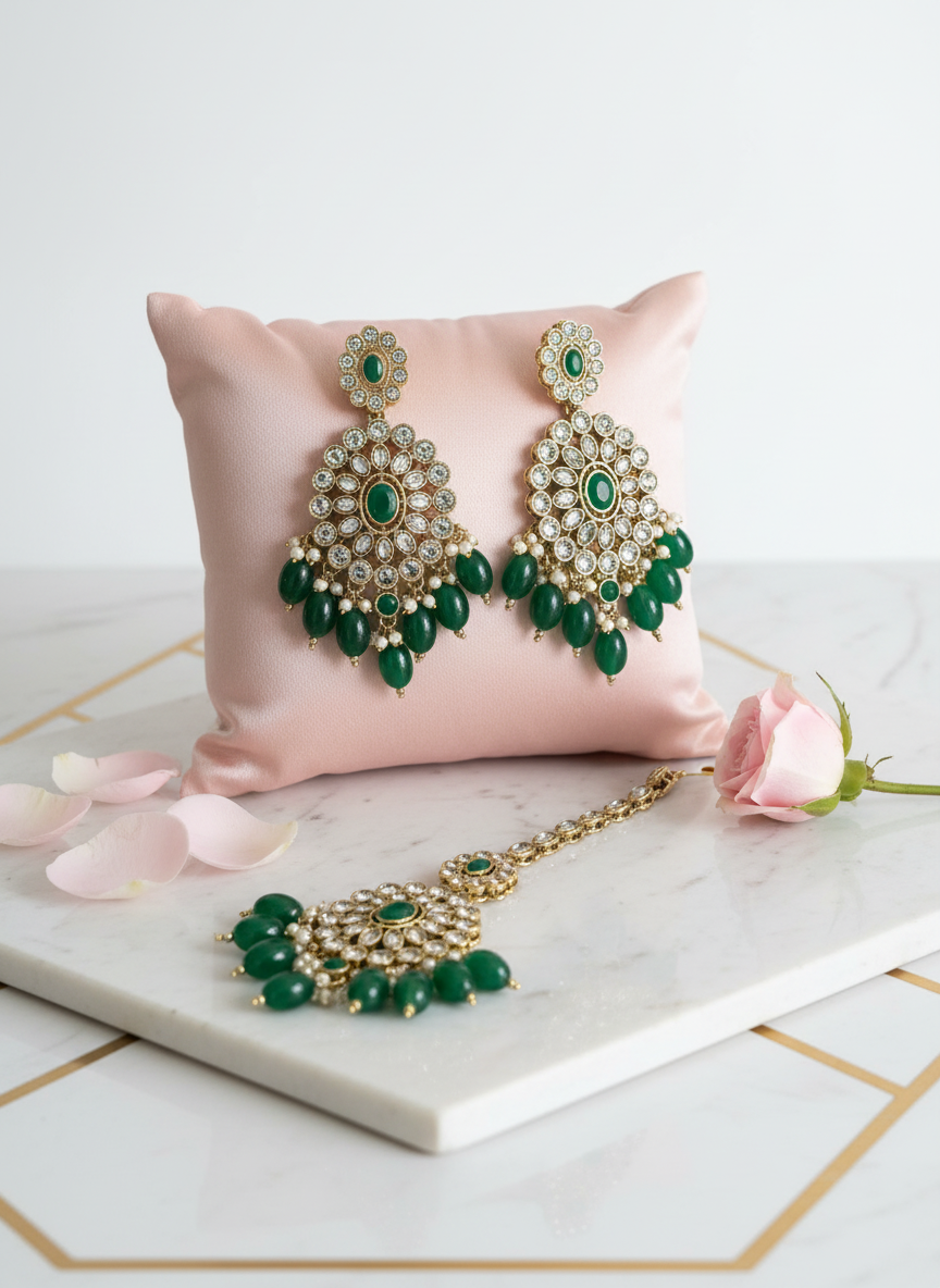 Green & Gold Set - Minimalist Display