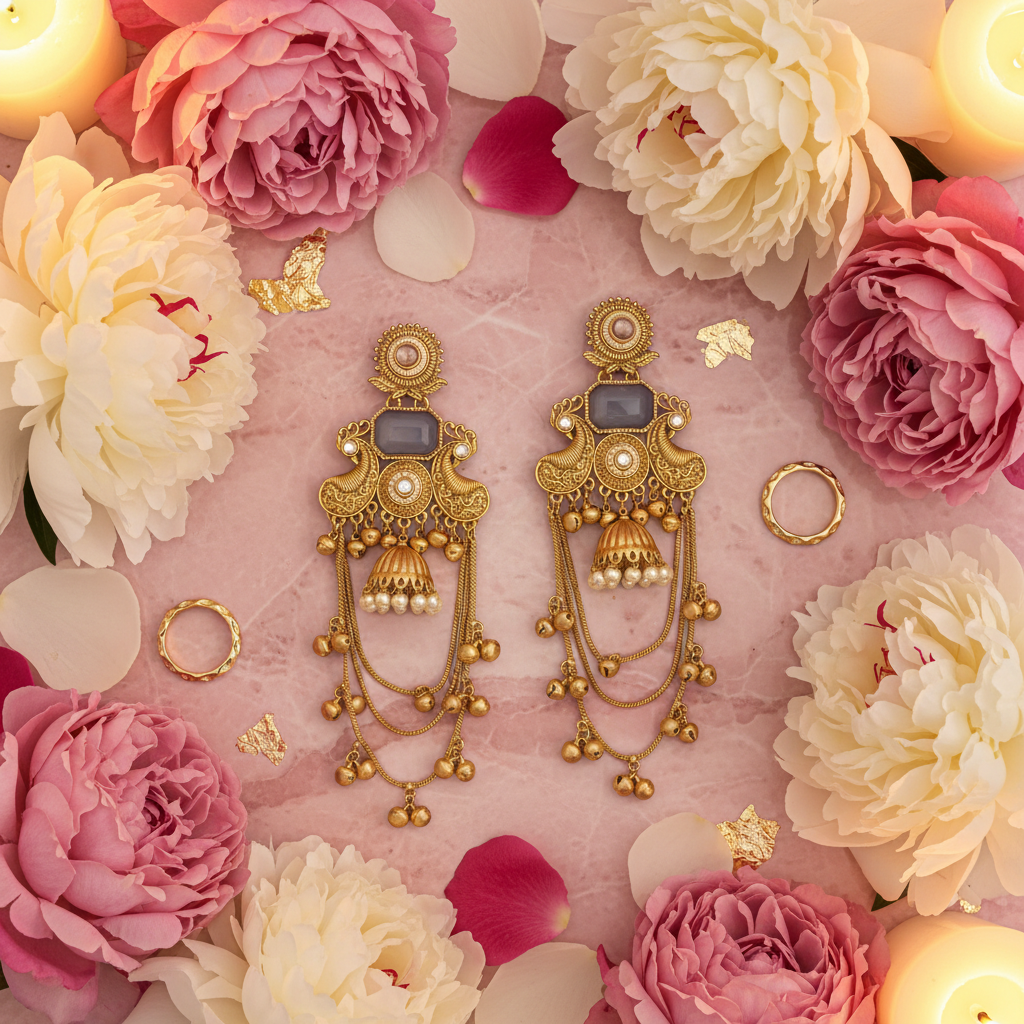 Grey Blue - Pink Marble Flat Lay