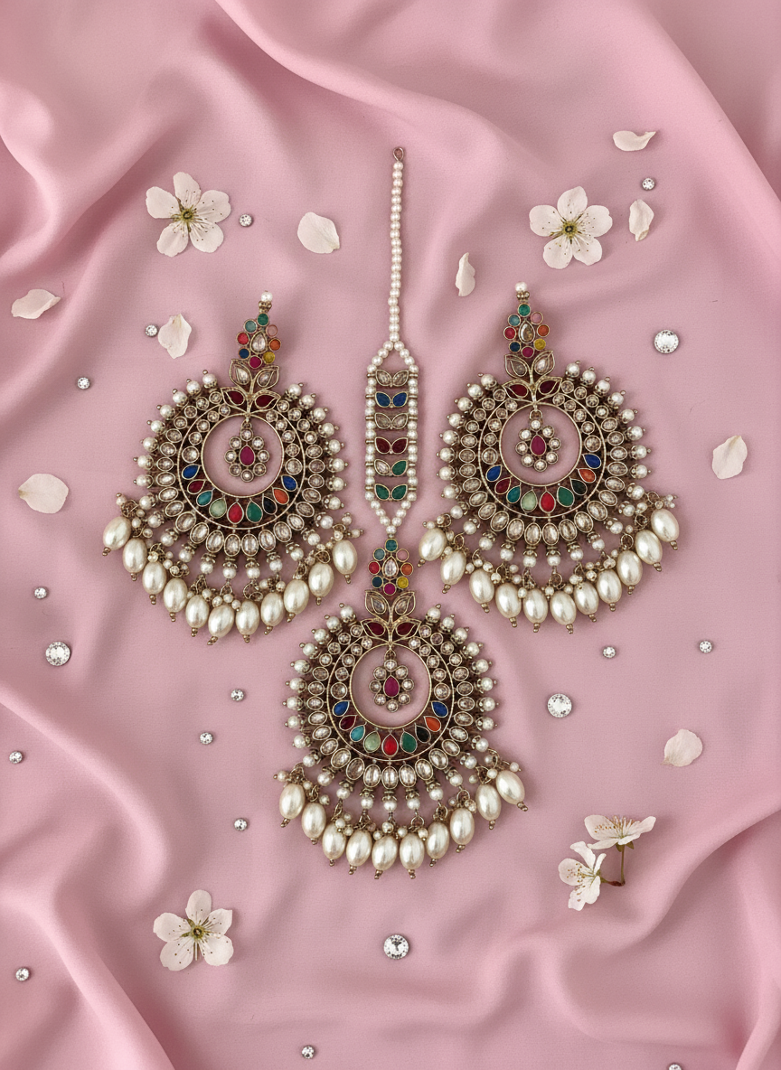 Jewellery with Crystals and Pearls - Image 1