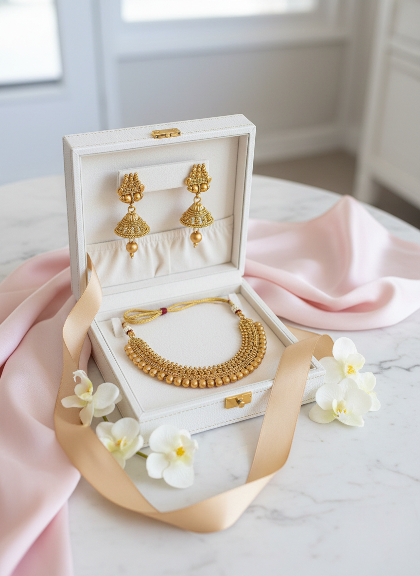 Jewelry Box - White Leather