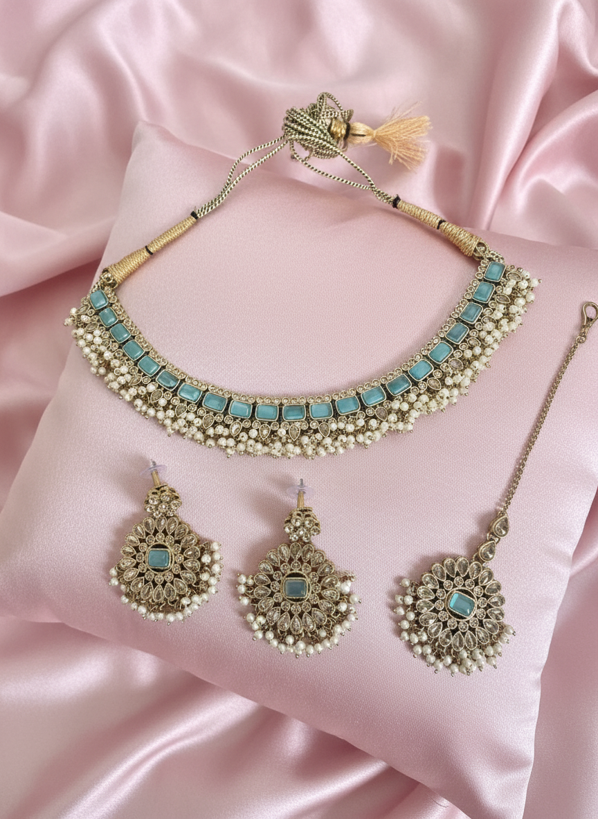 Jewelry on pastel pink cushion 4