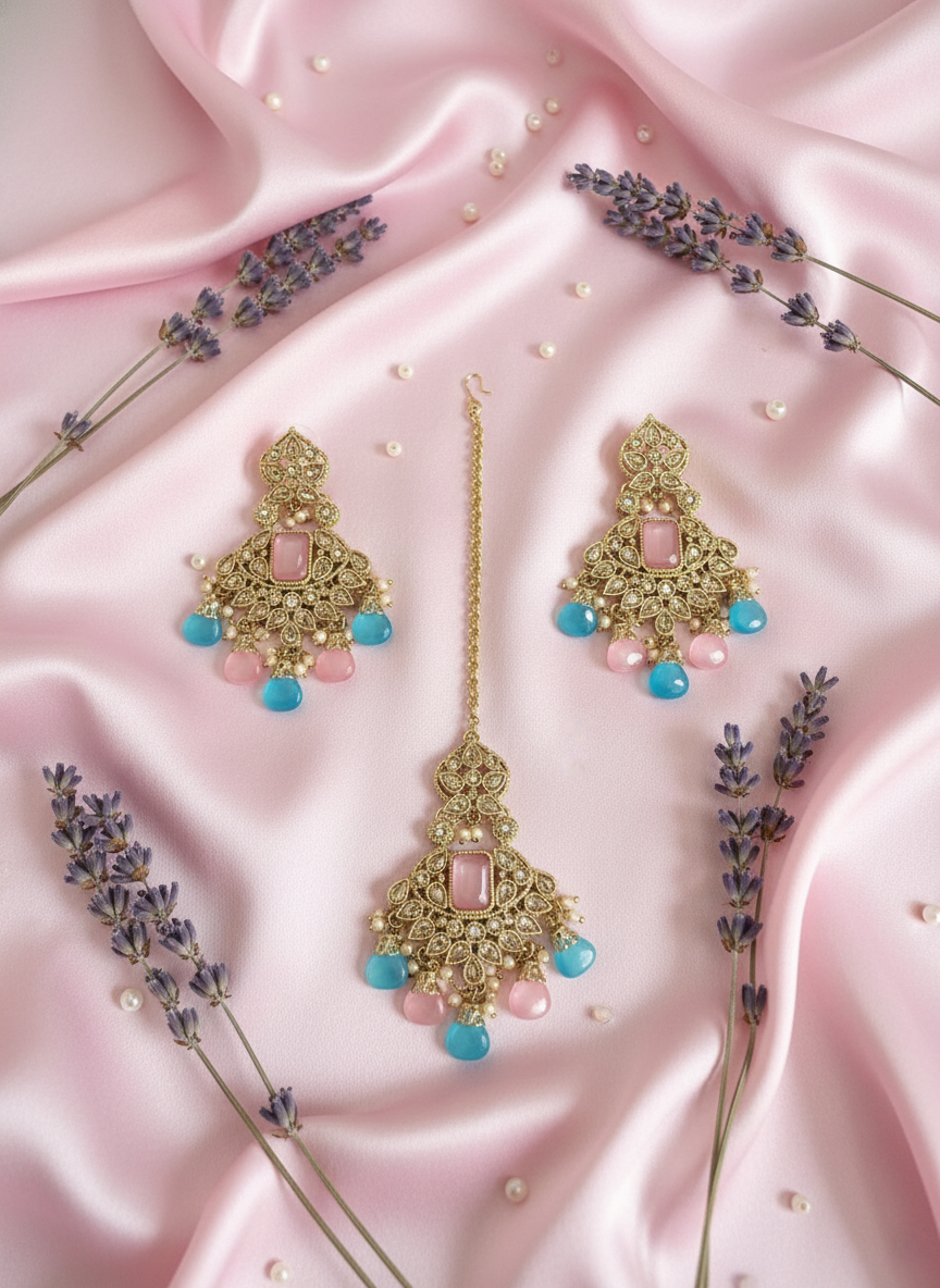 Jewelry with lavender styling