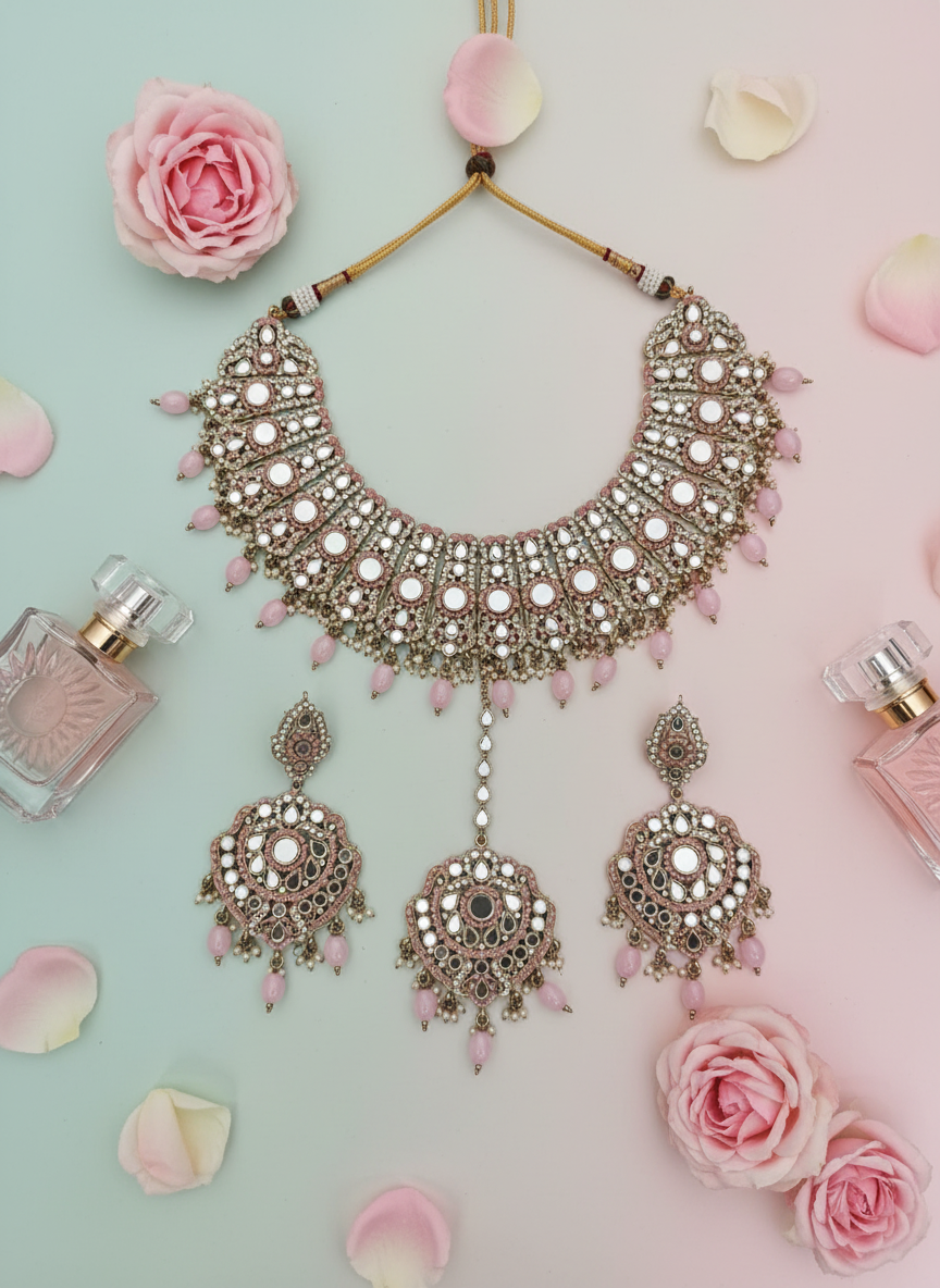 Kundan Bridal Set with Rose Petals and Perfume